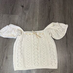 Haute Hippie Ivory Knit Top size small